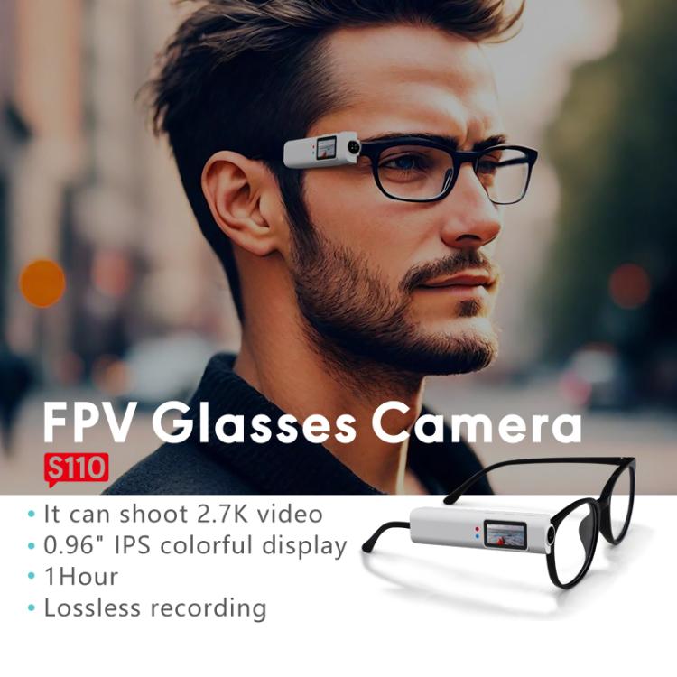 Cámara para gafas FPV HD 2.7K Pantalla a color IPS de 0.96 pulgadas Disparo conveniente