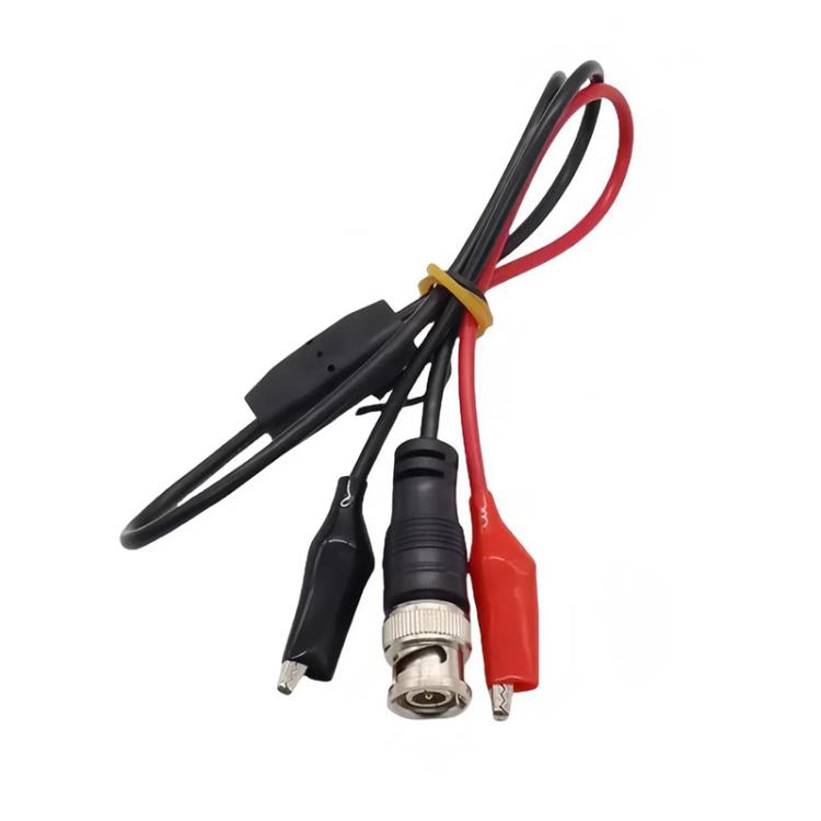 Cable de prueba de señal Q9 para sonda de osciloscopio con conector BNC macho a 2 pinzas de cocodrilo, 0.5m, 1m, 1.5m