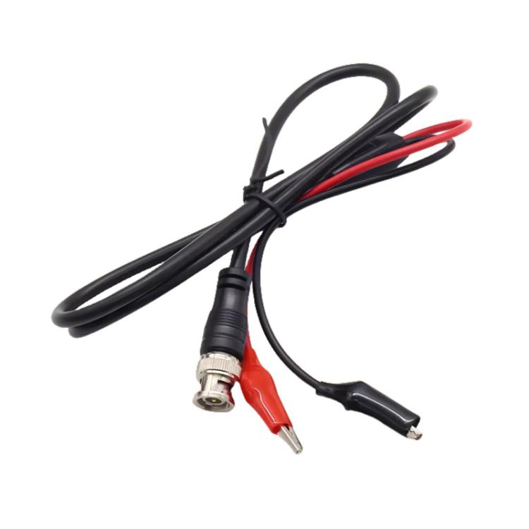 Cable de prueba de señal Q9 para sonda de osciloscopio con conector BNC macho a 2 pinzas de cocodrilo, 0.5m, 1m, 1.5m