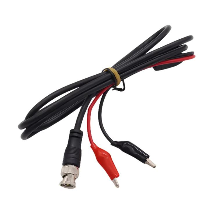 Cable de prueba de señal Q9 para sonda de osciloscopio con conector BNC macho a 2 pinzas de cocodrilo, 0.5m, 1m, 1.5m