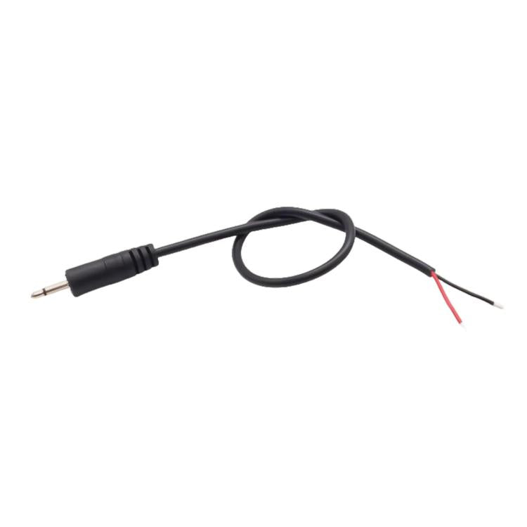 Cable mono de 2 pines AUX de un solo cabezal Cable de alimentación de audio para altavoz Cable de audio, longitud: 25 cm, 2.5mm Male, 2.5mm Female, 3.5mm Male, 3.5mm Female