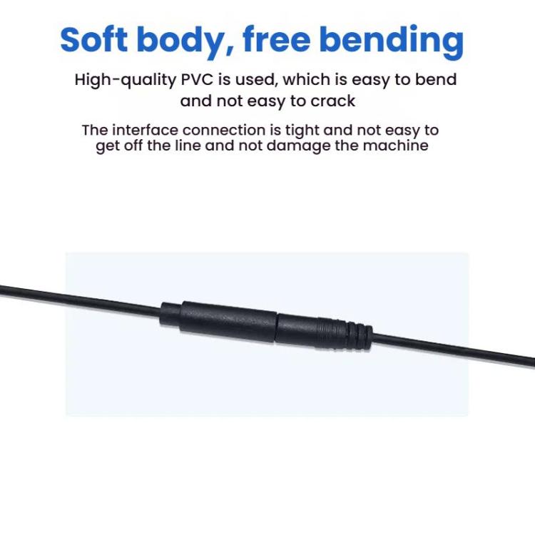 Cable mono de 2 pines AUX de un solo cabezal Cable de alimentación de audio para altavoz Cable de audio, longitud: 25 cm, 2.5mm Male, 2.5mm Female, 3.5mm Male, 3.5mm Female