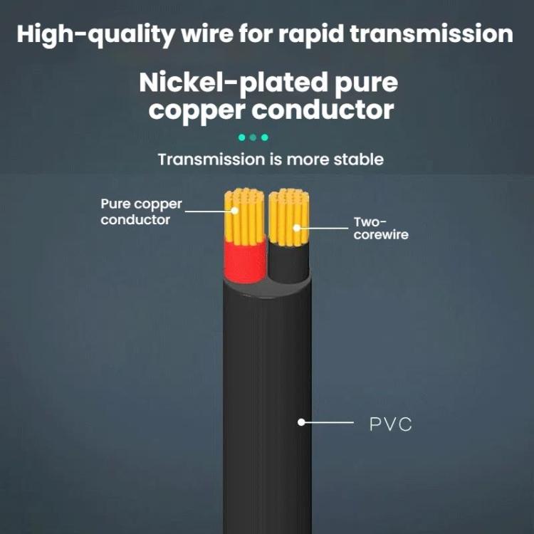 Cable mono de 2 pines AUX de un solo cabezal Cable de alimentación de audio para altavoz Cable de audio, longitud: 25 cm, 2.5mm Male, 2.5mm Female, 3.5mm Male, 3.5mm Female