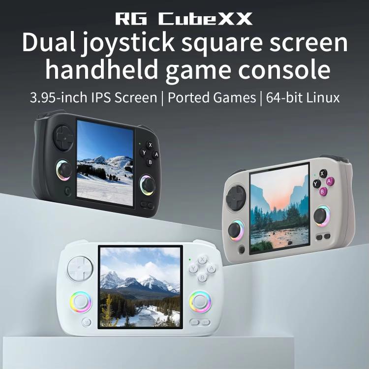 Consola de juegos portátil ANBERNIC RG CubeXX con pantalla IPS de 3,95 pulgadas, compatible con WiFi, Bluetooth y Linux de 64 bits., 32G+64G, 32G+128G, 32G+256G