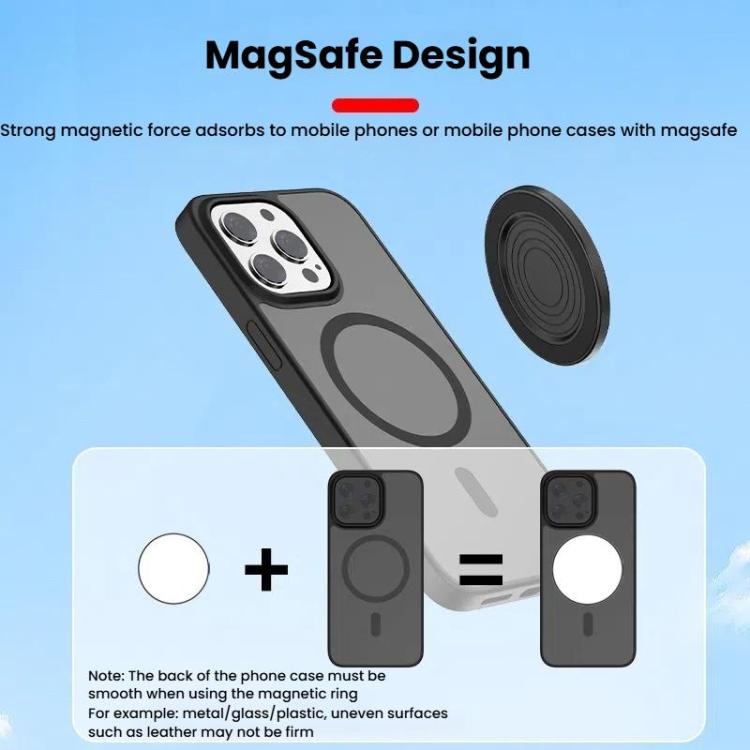 Espejo magnético para selfies HEPAIL 101D-A para teléfono móvil, espejo convexo trasero con asistencia para fotos HD Magsaef