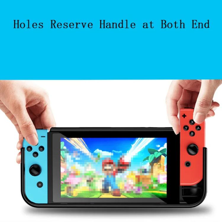 Funda protectora de TPU integrada para consola Switch OLED con 2 ranuras para tarjetas de juego.