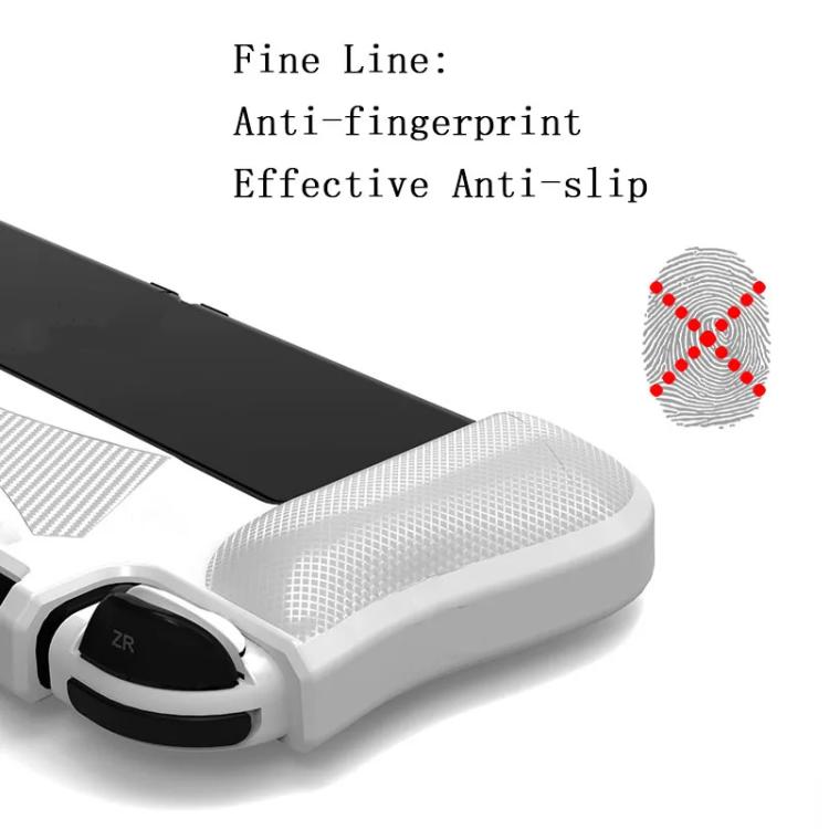 Funda protectora de TPU integrada para consola Switch OLED con 2 ranuras para tarjetas de juego.