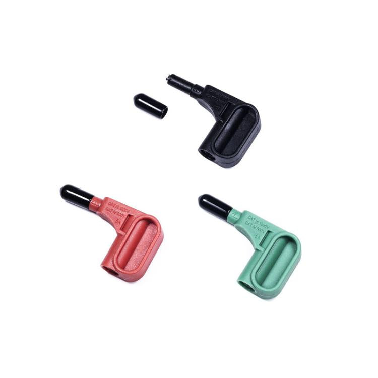 Juego de 3 terminales de cabezal magnético de succión sin soldadura para multímetro de 4 mm, Red+Black+Green