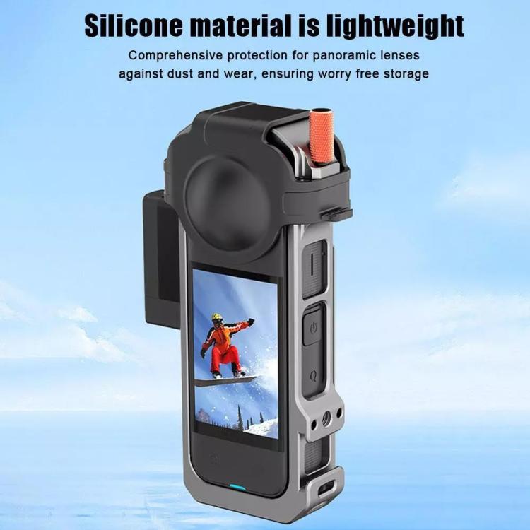 Jaula magnética de disipación de calor de metal HEPAIL para Insta360 X4, 0104