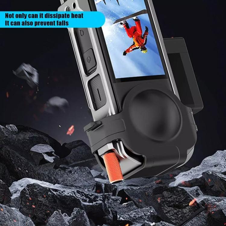 Jaula magnética de disipación de calor de metal HEPAIL para Insta360 X4, 0104