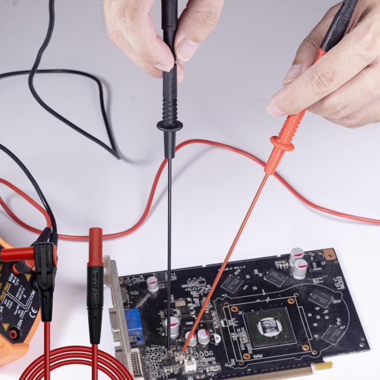 Sonda de prueba con conector banana de 4 mm para circuitos eléctricos y de reparación de automóviles.