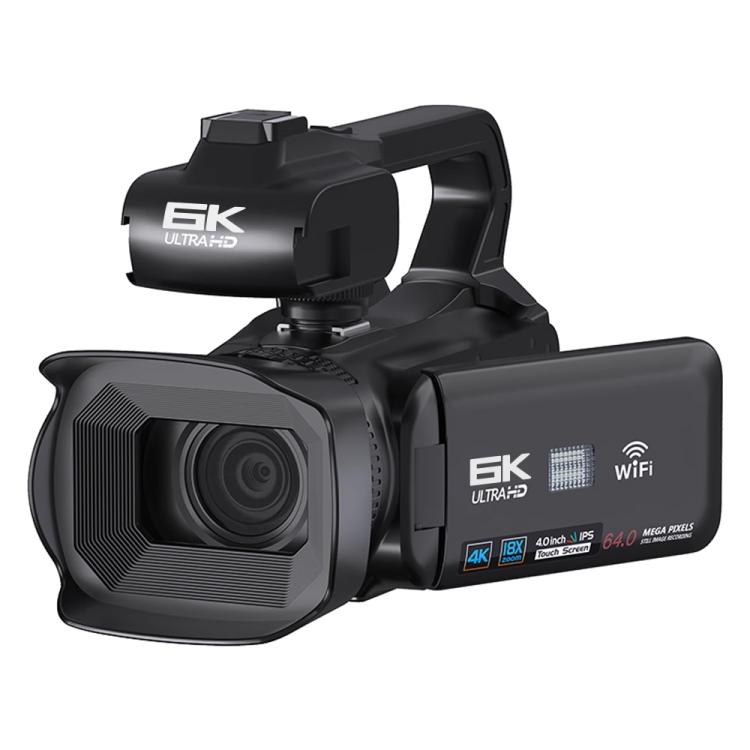 Videocámara Ultra HD de 64 MP, 6K, con zoom digital de 18 aumentos y pantalla táctil de 4 pulgadas., 6K 16G, 6K 32G, 6K 64G