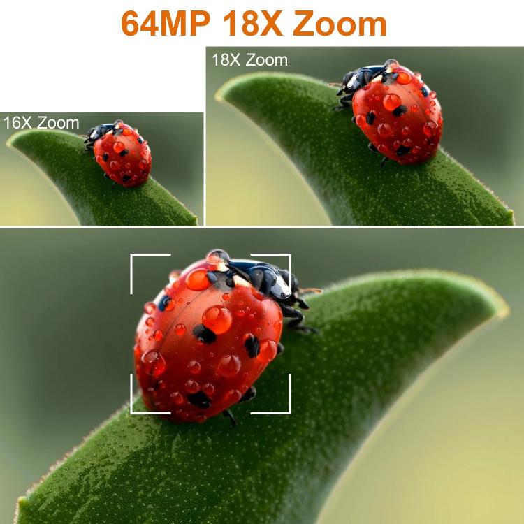 Videocámara Ultra HD de 64 MP, 6K, con zoom digital de 18 aumentos y pantalla táctil de 4 pulgadas., 6K 16G, 6K 32G, 6K 64G