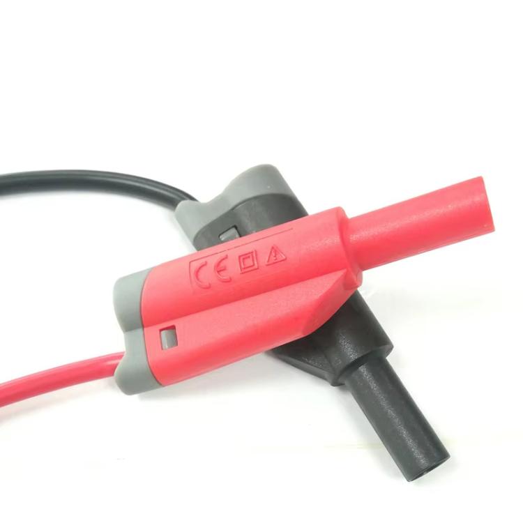 Cables de prueba apilados para multímetro con conector banana de 4 mm