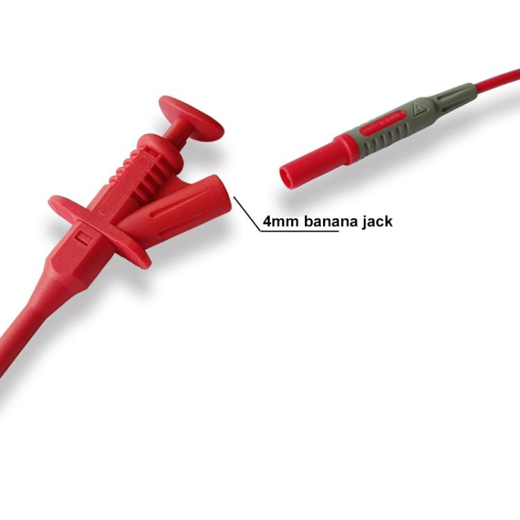 Gancho de prueba para multímetro, sonda tipo banana de 4 mm, sonda telescópica para medidor digital