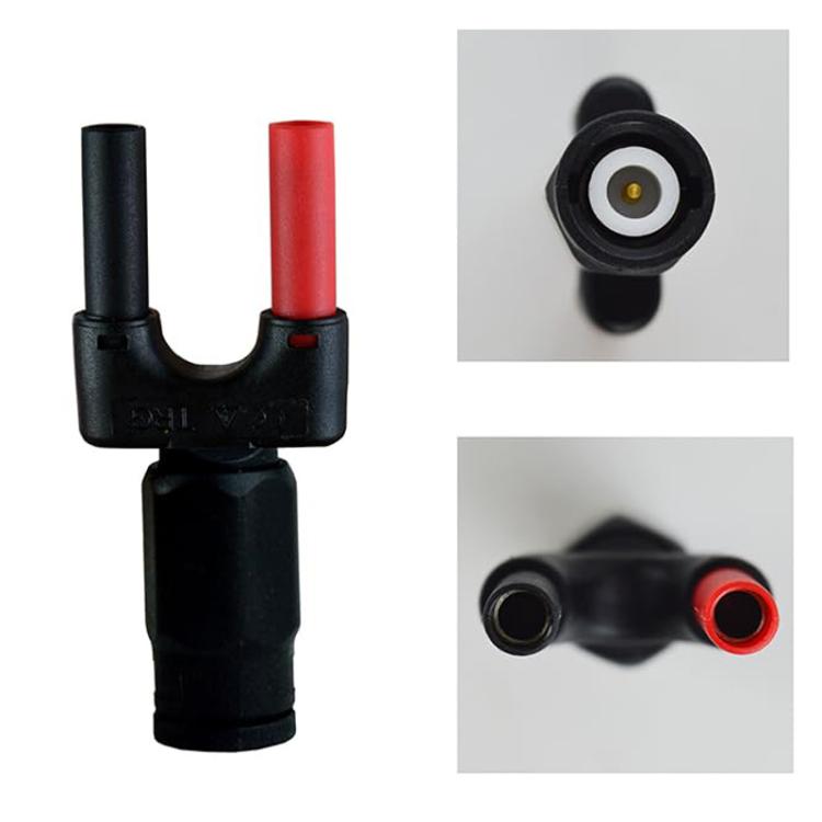 Conector banana BNC hembra para sonda de osciloscopio a terminal de doble fila