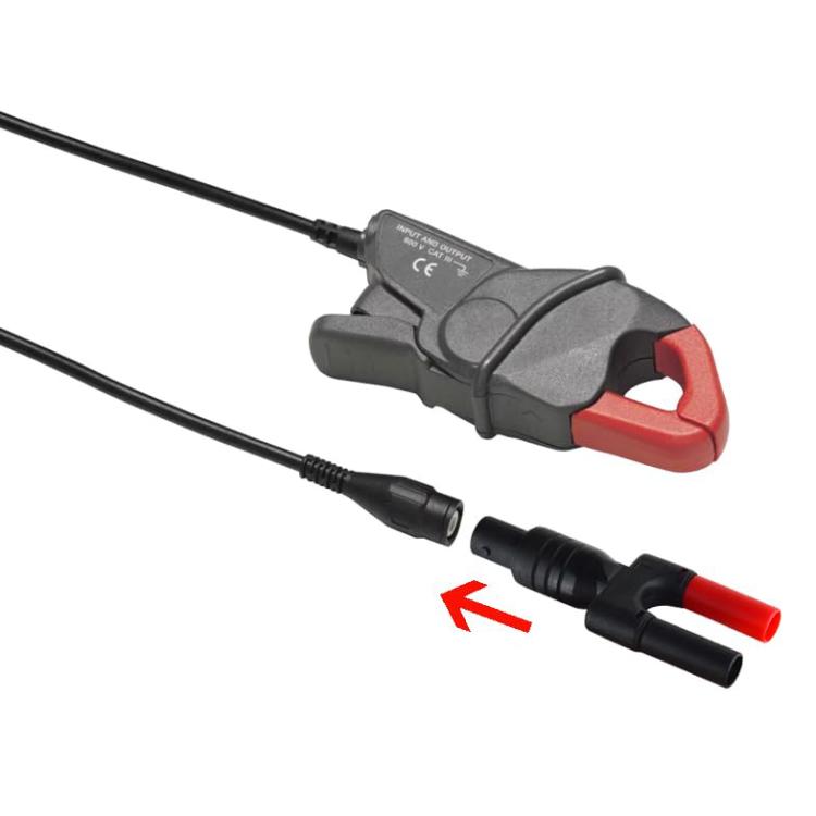Conector banana BNC hembra para sonda de osciloscopio a terminal de doble fila