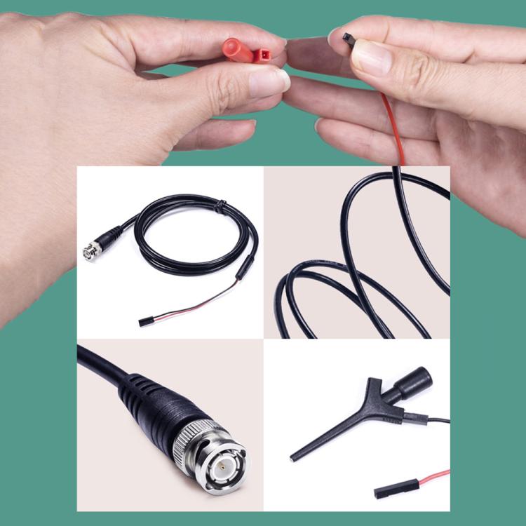 Pinza de gancho BNC hembra, línea de prueba, sonda de osciloscopio