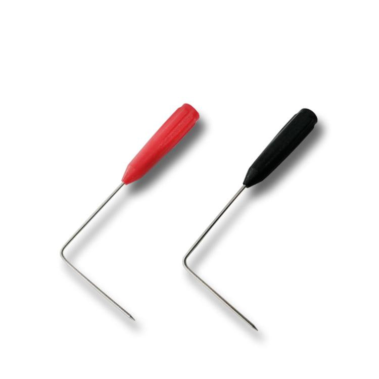 Punta de extensión de aguja de punción de 90 grados con conector jack de 2 mm, sonda de multímetro digital universal