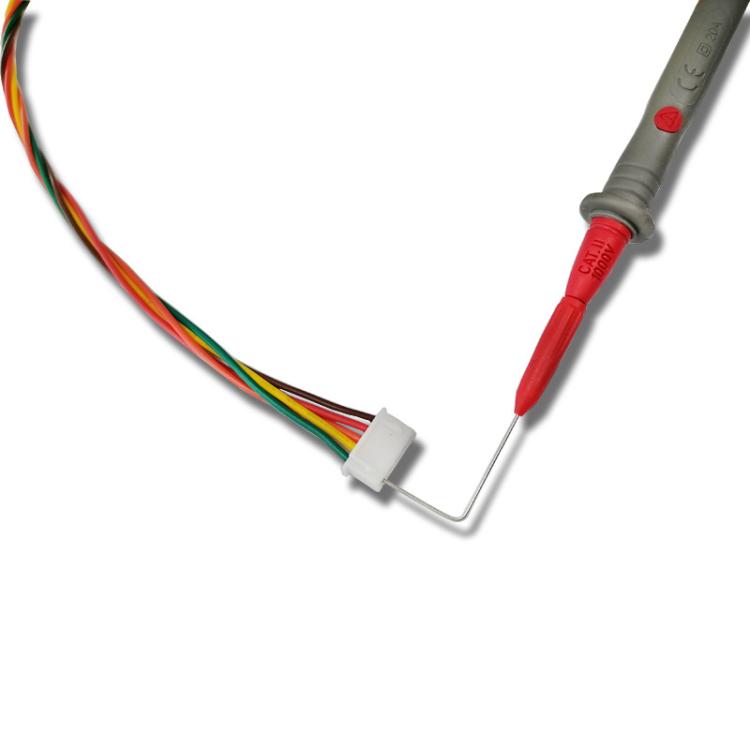 Punta de extensión de aguja de punción de 90 grados con conector jack de 2 mm, sonda de multímetro digital universal