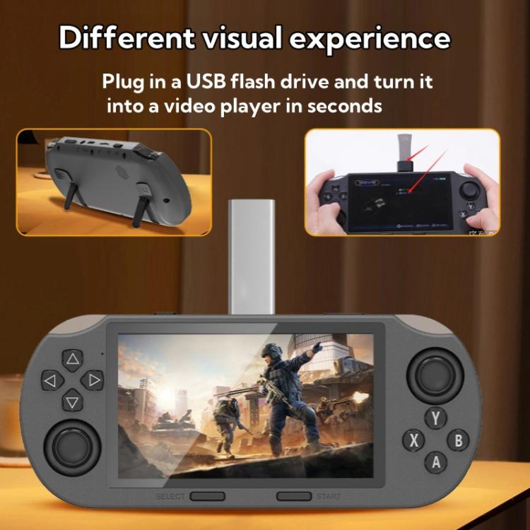 Consola de juegos portátil con pantalla IPS de 4,5 pulgadas y 64 GB de almacenamiento, con 20.000 juegos integrados., SF3000, SF3000 with 2 Handles