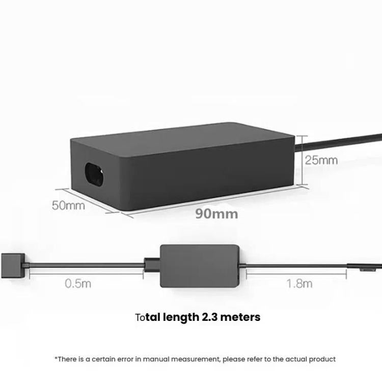 Cargador rápido de 65 W, 15 V, 4 A con puerto USB-A de 5 V y 1 A para Microsoft Surface Laptop. Adaptador de corriente alterna., US Plug, EU Plug, UK Plug, AU Plug