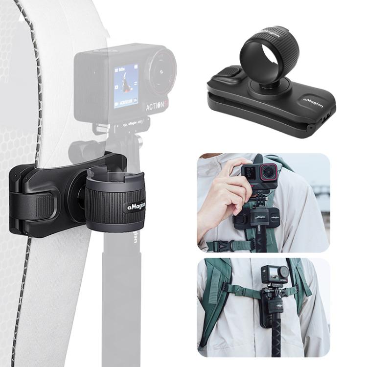 Soporte para palo selfie AMagisn, accesorio rápido para mochila de cámara de acción para Insta360 / DJI / GoPro