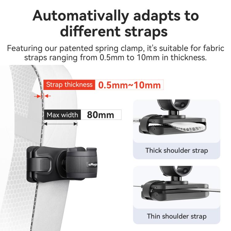 Soporte para palo selfie AMagisn, accesorio rápido para mochila de cámara de acción para Insta360 / DJI / GoPro