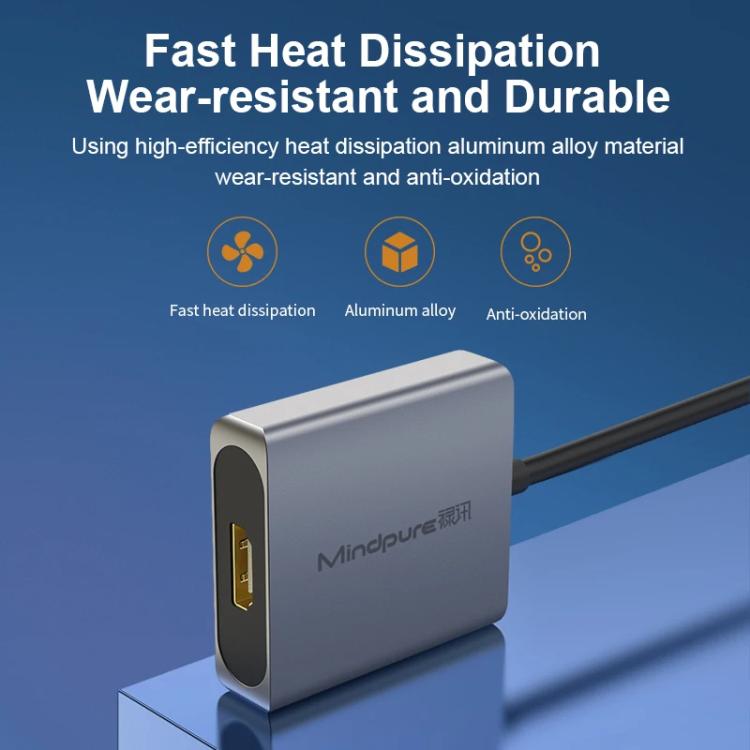 Adaptador convertidor VGA a HDMI para cable de monitor de computadora con fuente de alimentación de audio, AD014