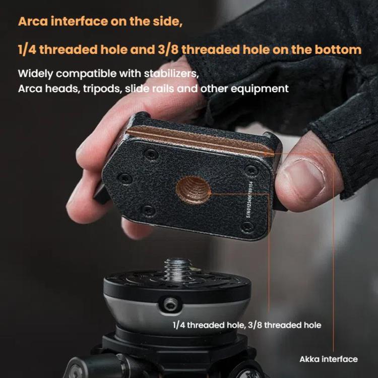 Accesorio para trípode con interfaz Arca Quick Release Mount V2 de PGYTECH Camera, Set, Base Only, Quick Release Plate