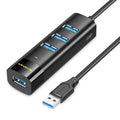 Divisor de estación de acoplamiento con concentrador USB 3.0 de 4 puertos, Mindpure US022 0.3m USB, Mindpure US022 1m USB, Mindpure US022 1.5m USB, Mindpure US023 0.3m Type-C, Mindpure US023 1m Type-C, Mindpure US023 1.5m Type-C