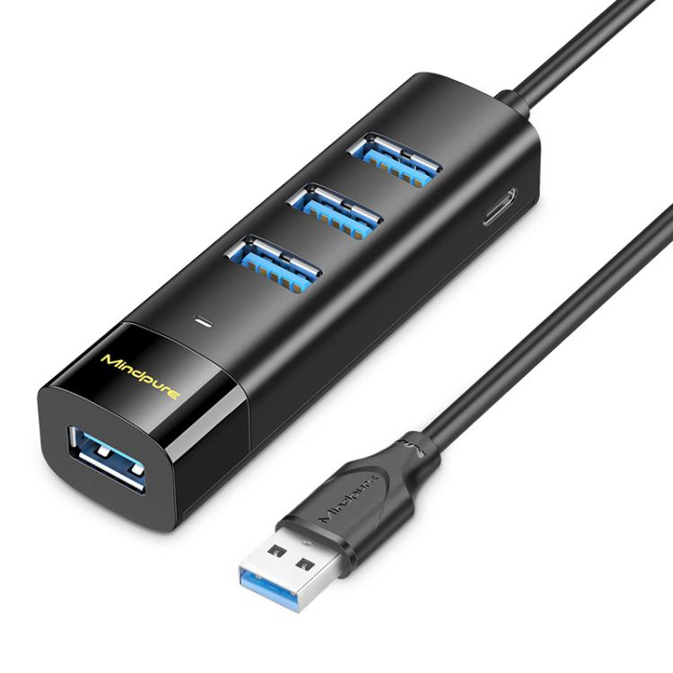Divisor de estación de acoplamiento con concentrador USB 3.0 de 4 puertos, Mindpure US022 0.3m USB, Mindpure US022 1m USB, Mindpure US022 1.5m USB, Mindpure US023 0.3m Type-C, Mindpure US023 1m Type-C, Mindpure US023 1.5m Type-C