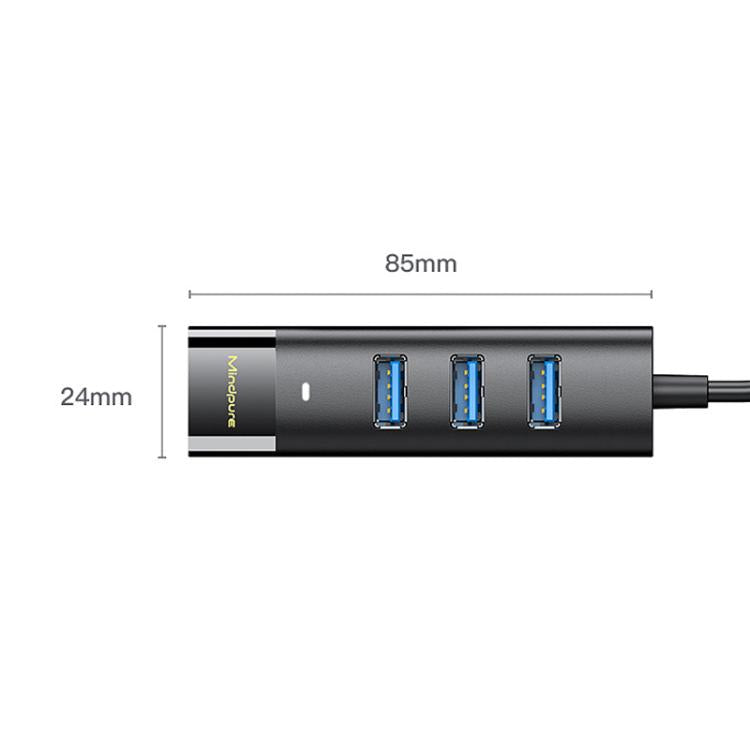 Divisor de estación de acoplamiento con concentrador USB 3.0 de 4 puertos, Mindpure US022 0.3m USB, Mindpure US022 1m USB, Mindpure US022 1.5m USB, Mindpure US023 0.3m Type-C, Mindpure US023 1m Type-C, Mindpure US023 1.5m Type-C