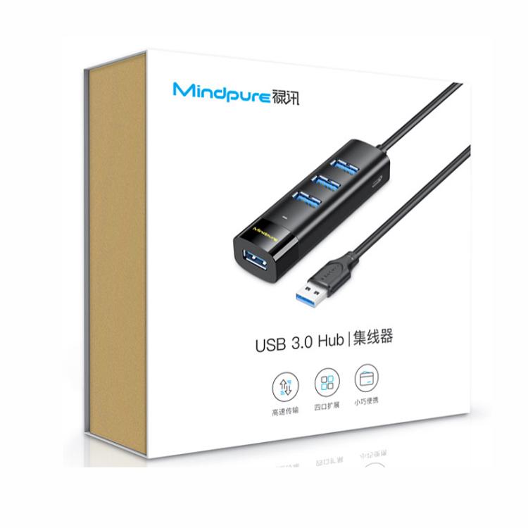 Divisor de estación de acoplamiento con concentrador USB 3.0 de 4 puertos, Mindpure US022 0.3m USB, Mindpure US022 1m USB, Mindpure US022 1.5m USB, Mindpure US023 0.3m Type-C, Mindpure US023 1m Type-C, Mindpure US023 1.5m Type-C