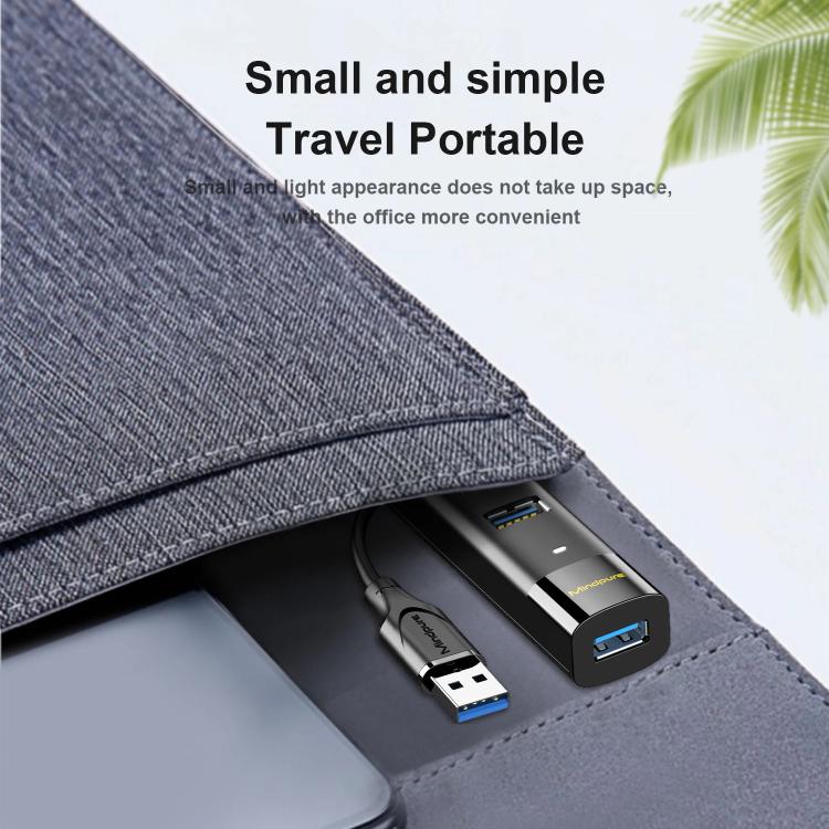 Divisor de estación de acoplamiento con concentrador USB 3.0 de 4 puertos, Mindpure US022 0.3m USB, Mindpure US022 1m USB, Mindpure US022 1.5m USB, Mindpure US023 0.3m Type-C, Mindpure US023 1m Type-C, Mindpure US023 1.5m Type-C
