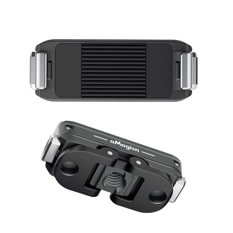 Adaptador de interfaz doble para soporte magnético de liberación rápida de metal aMagisn para DJI Osmo 360/Action 5 Pro/4/3