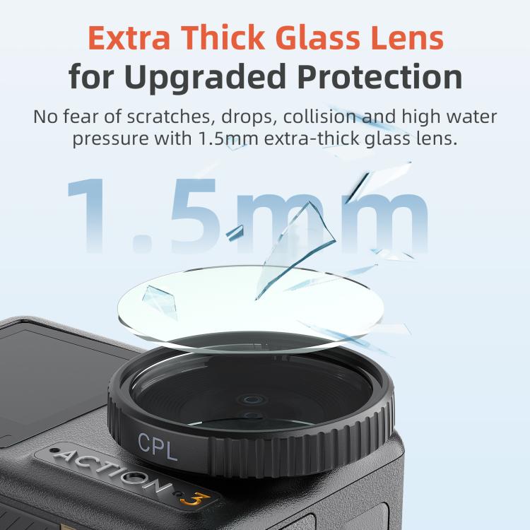 Filtro aMagisn para DJI Action 5 Pro / 4 / 3, UV, CPL, ND8+16+32+64, ND8+16+32+CPL