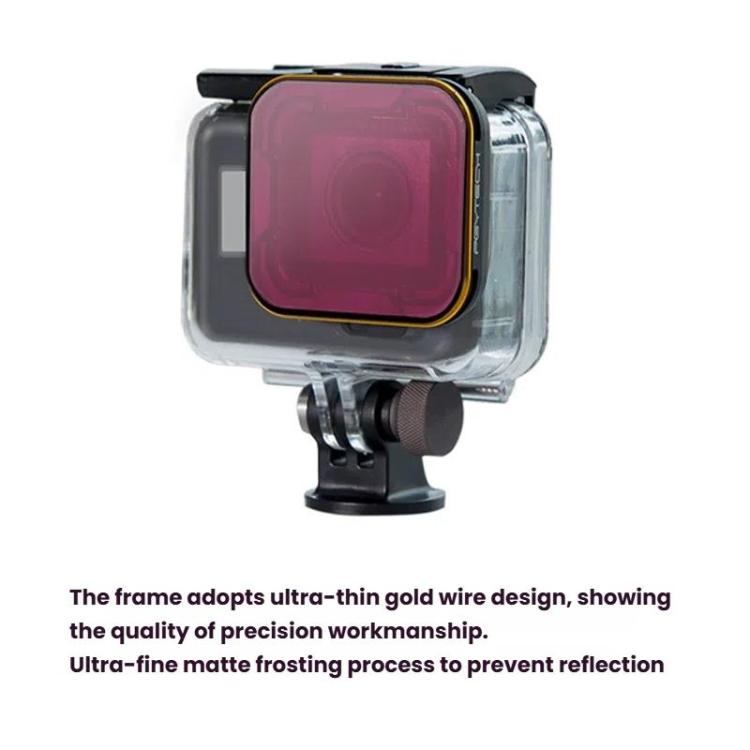 Carcasa impermeable para filtro de snorkel y buceo profundo PGYTECH para GoPro 5/6