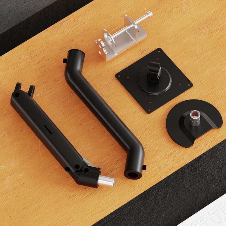 Soporte de escritorio ajustable con resorte de gas para monitores de 15 a 32 pulgadas., Arm Black, Arm White