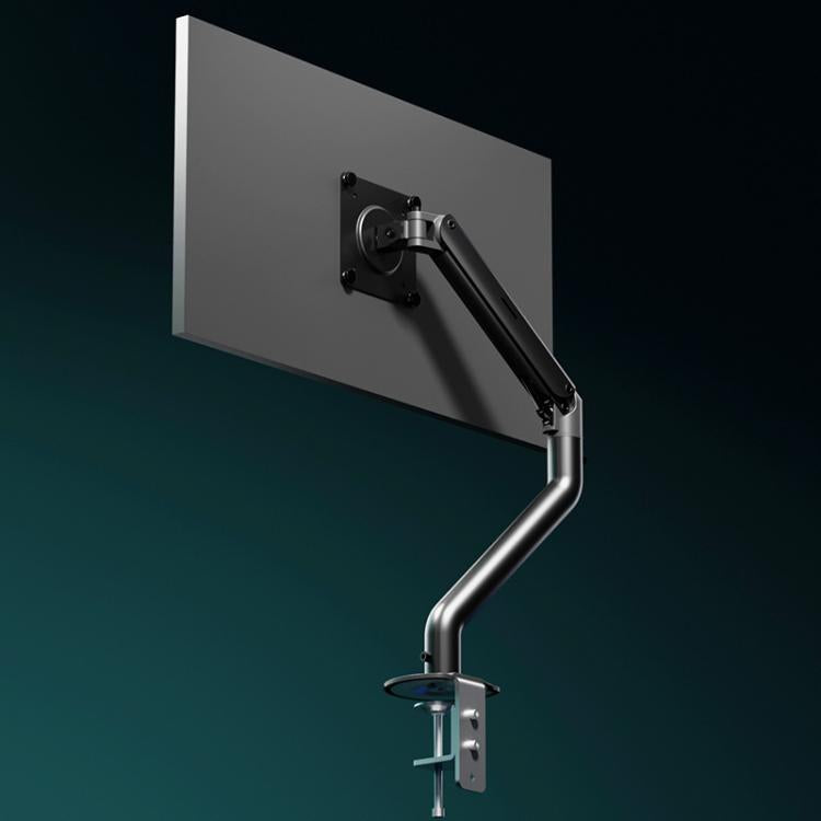 Soporte de escritorio ajustable con resorte de gas para monitores de 15 a 32 pulgadas., Arm Black, Arm White