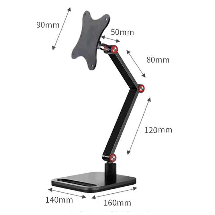 Soporte portátil VESA para monitor, ajustable en altura y giratorio, para pantallas de 17 pulgadas., 17-Inch Vesa