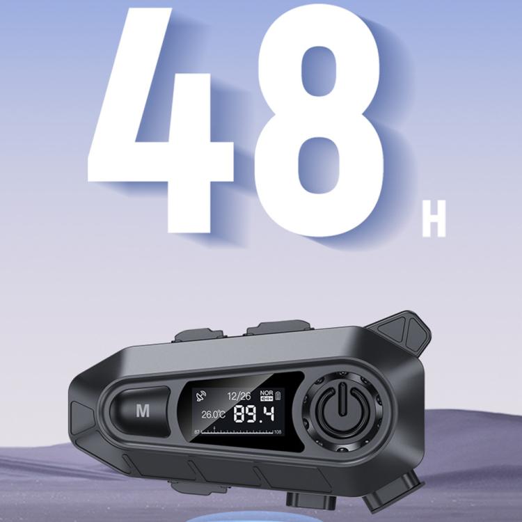 Auriculares Bluetooth con reducción de ruido para casco de motocicleta A1 IP67 resistentes al agua, Soft Mic, Hard Mic, Soft and Hard Mics