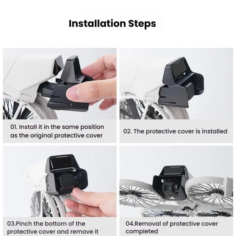 Parasol RCSTQ para DJI Flip, cubierta de lente de doble propósito, Lens Cover