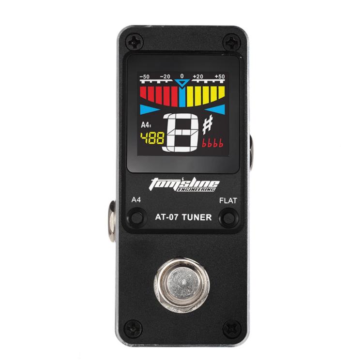 Afinador de pedal de efectos para guitarra TOM'SLINE Mini accionado con el pie