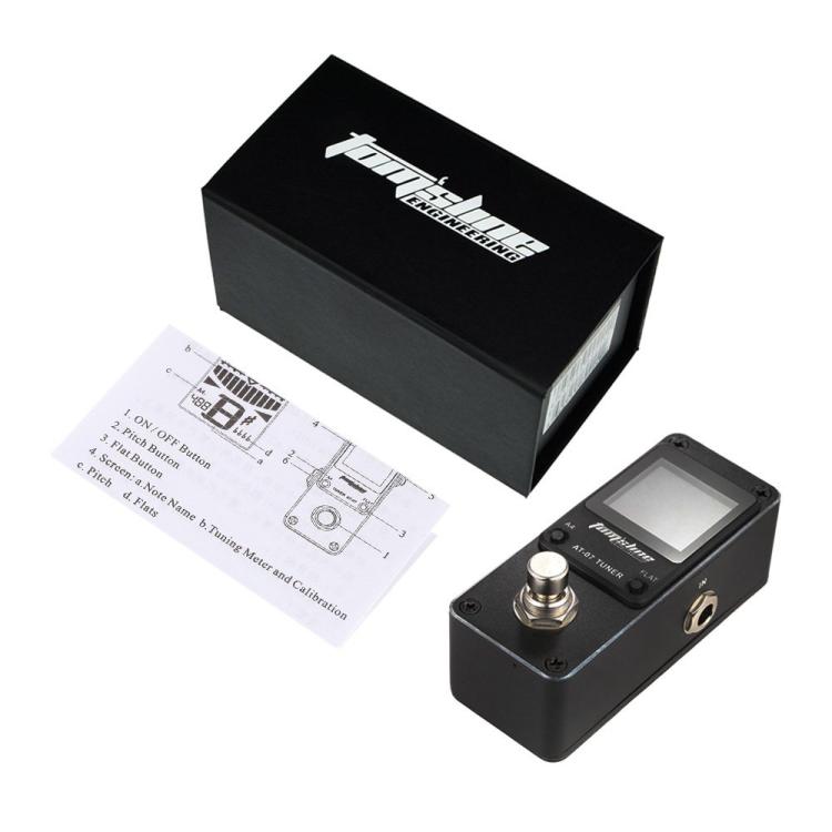 Afinador de pedal de efectos para guitarra TOM'SLINE Mini accionado con el pie