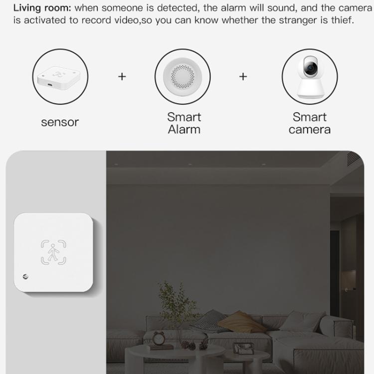 Sensor de presencia humana, detección por radar de ondas milimétricas, sensor de iluminancia integrado., Tuya WiFi Square, Tuya WiFi Round, Tuya Zigbee Square, Tuya Zigbee Round