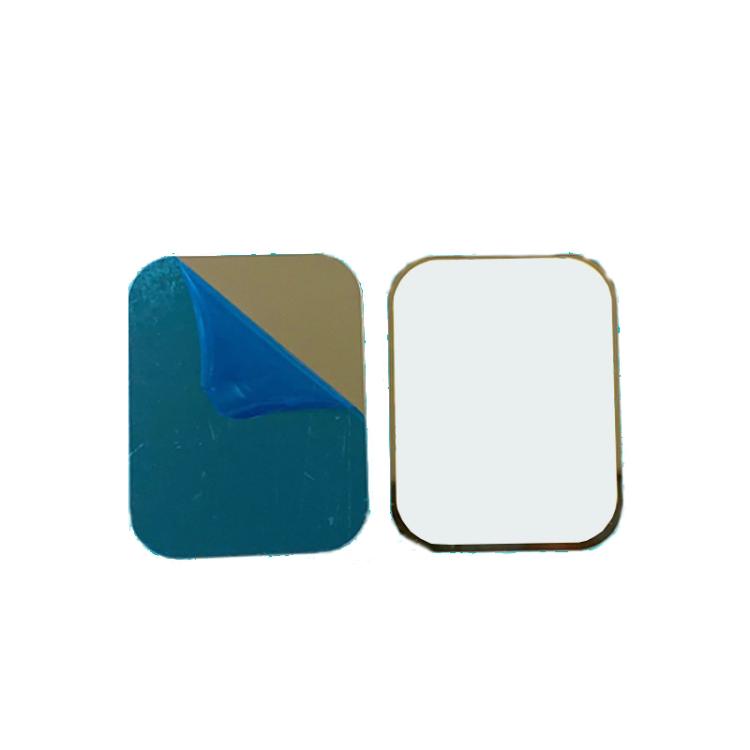 2 unidades/paquete de pegatinas adhesivas de chapa metálica para soportes magnéticos de teléfono y luces de armario magnéticas, 35 x 45 x 0.3mm