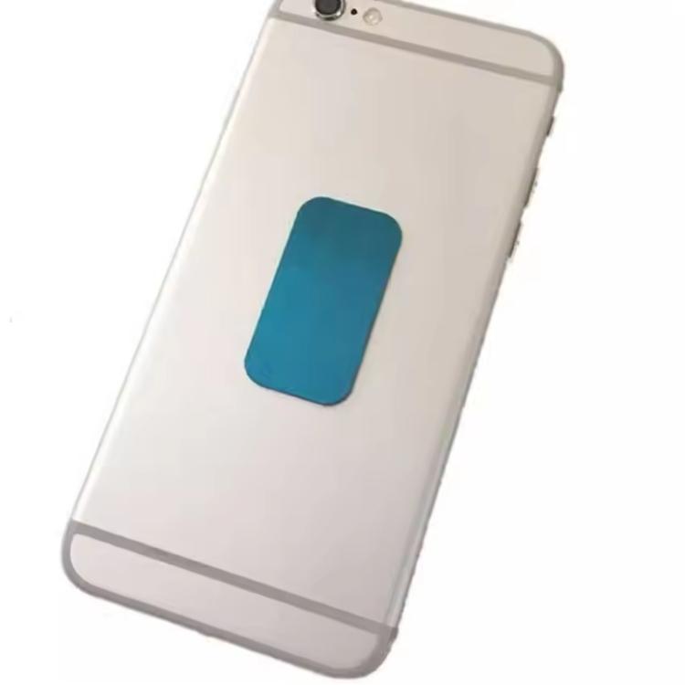 2 unidades/paquete de pegatinas adhesivas de chapa metálica para soportes magnéticos de teléfono y luces de armario magnéticas, 35 x 45 x 0.3mm
