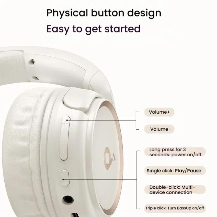 Auriculares inalámbricos Bluetooth con diadema Soundcore H30i A3012
