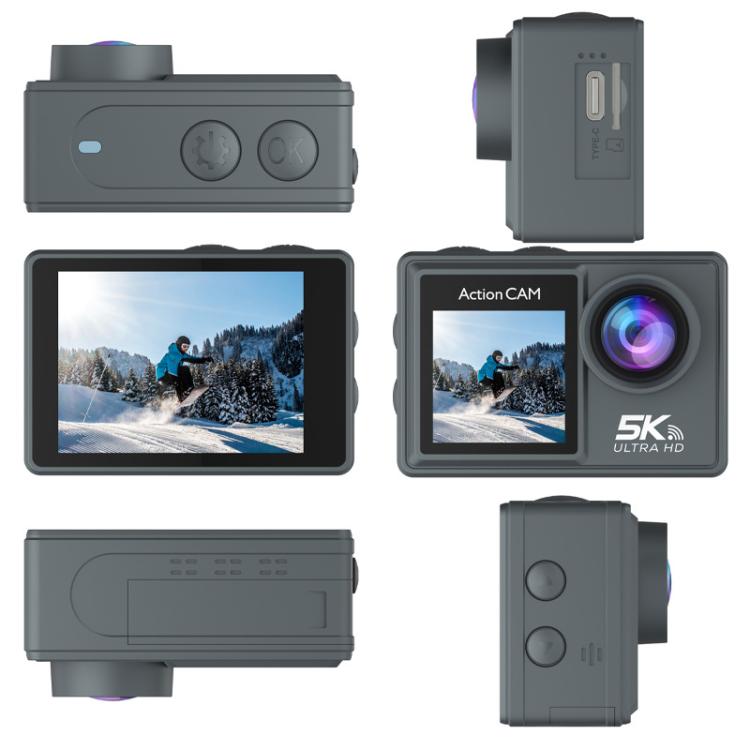 Cámara de acción 5K con estabilización de imagen, grabación HD para exteriores, ciclismo y buceo., M40R With Remote Control, M40TR With Touch Screen + Remote Control, M40TRW With Touch Screen + Integrated Remote-Controlled Microphone